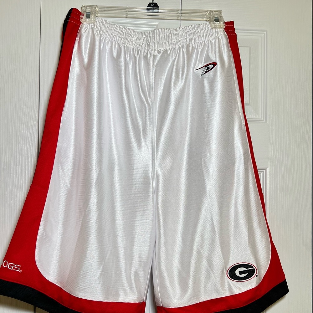 Men’s Pro Player Red and White Athletic Shorts Size M